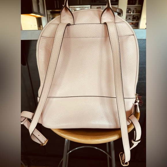 Tory Burch Blush Leather Backpack - Picture 3 of 9